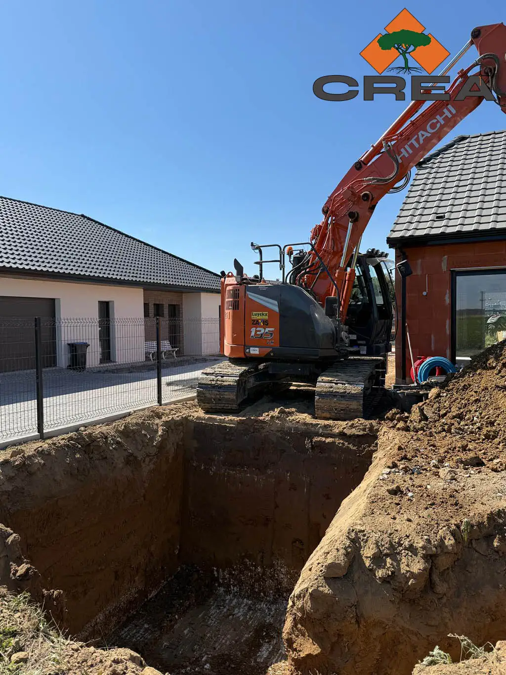 Chantier Cantin 1 Pose de cuve béton et puit de perte 6