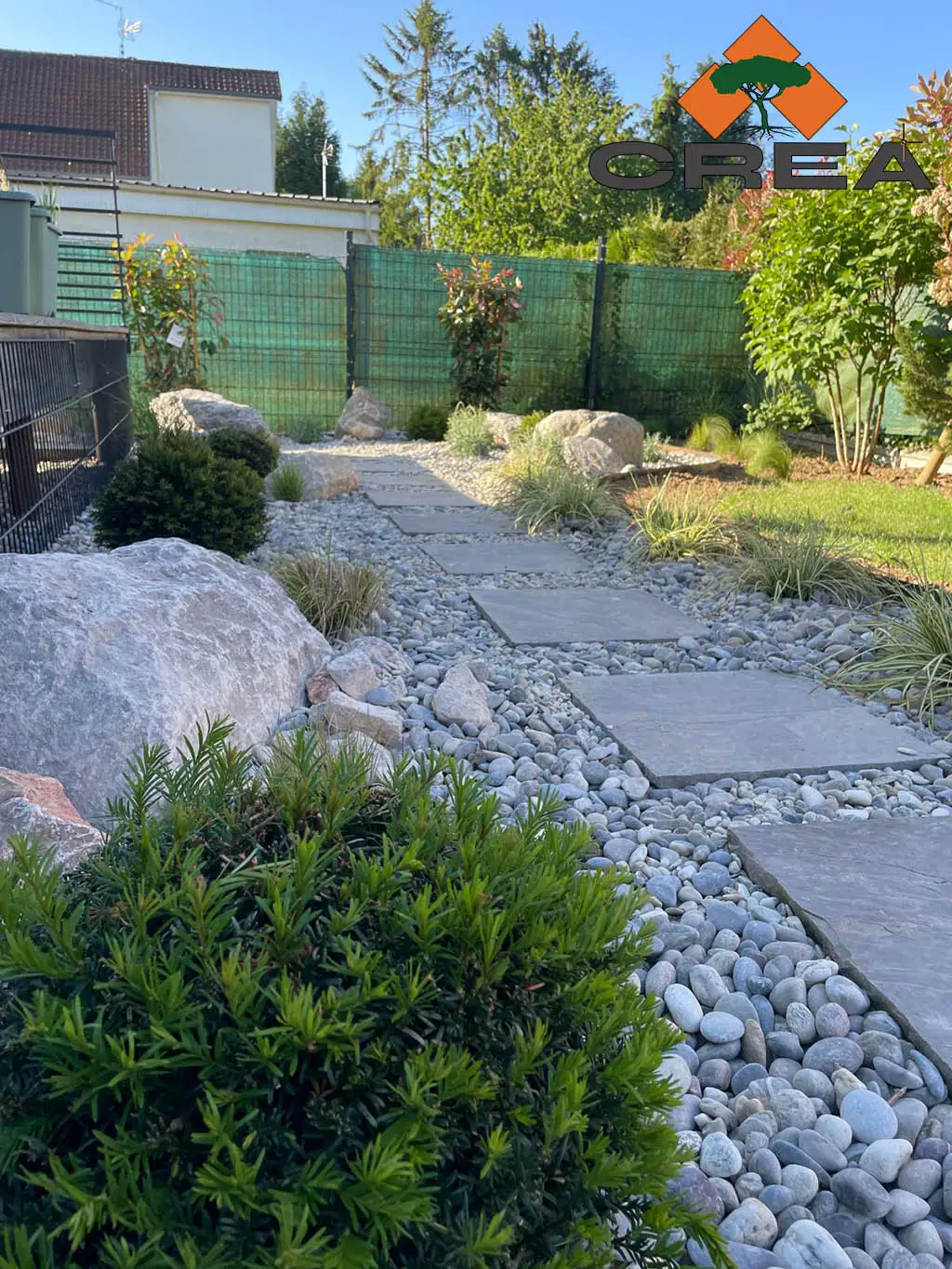 Chantier Vitry En Artois 2 Massif paysager, plantation, enrochement 2