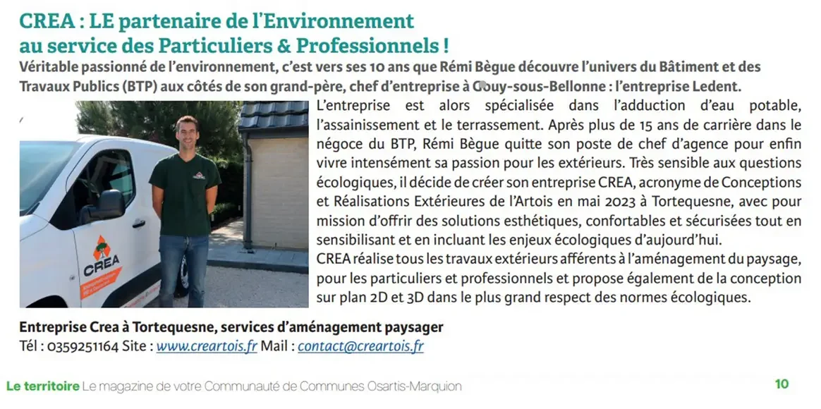 Article OSARTIS MARQUION CREA