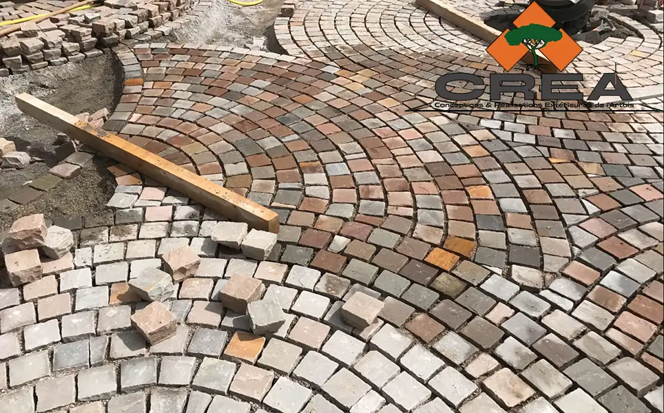 photo de pavés sur le sol